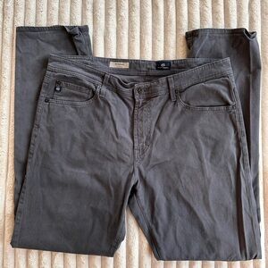 AG Adriano Goldschmied Charcoal Straight Jeans 36x32